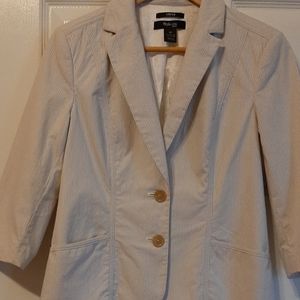 Women's Styles & Co. Pinstripe blazer sports coat
